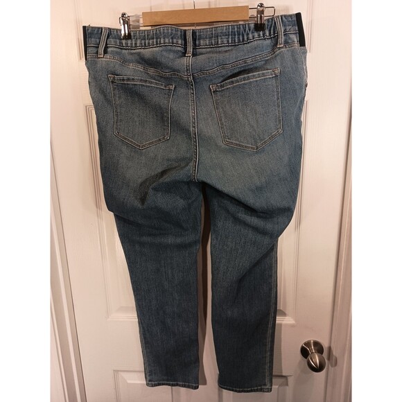 Old Navy Pull On Jeans Size 16 Stretch Waist Skinny - Picture 3 of 8